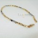 Bracciale uomo catena bicolore elegante in Oro massiccio Giallo/Bianco 18kt