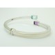 Bracciale rigido Oro bianco 18 kt - 750% pietre apertura molla