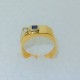 Anello Uomo Oro Giallo Bianco 18kt 750% modello ELEGANCE Oro grammi 7,80