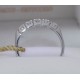 Anello Veretta Oro Bianco 18kt 5 Diamanti naturali carati 0.75