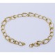 Bracciale donna catena oro giallo 18 kt - 750%. LUCIDO E LAVORATO