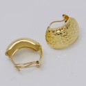 Orecchini Oro giallo 18 kt diamantati scintille attacco perno e gancio
