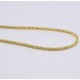 COLLANA cm60 ORO GIALLO 18 KT 750% Unisex Modello SPIGA Catena Collier Girocolloo Bianco18kt-750%. massiccio