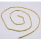 COLLANA cm60 ORO GIALLO 18 KT 750% Unisex Modello SPIGA Catena Collier Girocolloo Bianco18kt-750%. massiccio