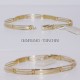 Bracciale uomo semi rigido elegante massiccio oro giallo 18 kt - 750%. Oro 14,60 grammi