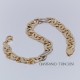 Bracciale uomo catena in Oro massiccio Giallo/Bianco 18kt grammi 9,50