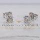  	Orecchini Diamanti carati 0,20 punto luce Oro bianco18kt G COLOR