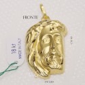 PENDENTE VOLTO CROCEFISSO CRISTO GESU ORO GIALLO18KT 750% GRAMMI 6,60