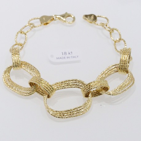 Bracciale donna Oro giallo 18 kt modello catena grammi 11,80