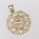 PRESENTOSA PENDENTE CIONDOLO ORO GIALLO 18 kt GIOIELLO D' ABRUZZO FILIGRANA