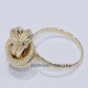 ANELLO NODO ORO GIALLO 18 kt LUCIDO E SATINATO
