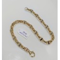 Bracciale uomo donna unisex elegante ORO18KT giallo bianco