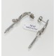 ORECCHINI SERPENTE ORO BIANCO 18kt CON ZIRCONI BIANCHI TAGLIO BRILLANTE