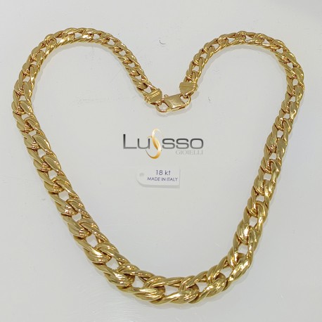 COLLANA GIROCOLLO ORO GIALLO18KT 750% Donna COLLIER Catena 42,20 grammi