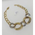 Bracciale donna Oro giallo bianco18kt GRAZIELLA GIOIELLI grammi 5,50