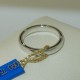 Fede Anello Modello Damiani in Oro bianco18kt e 10 Diamanti