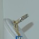 Fede Anello Modello Damiani in Oro bianco18kt e 10 Diamanti