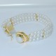 Bracciale Perle e Madreperla NATURALI in Oro Giallo18kt massiccio