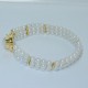 Bracciale Perle e Madreperla NATURALI in Oro Giallo18kt massiccio